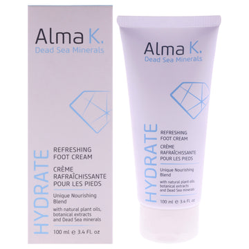 Refreshing Foot Cream by Alma K for Women - 3.4 oz Cream
