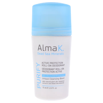 Active Protection Roll On Deodorant by Alma K for Women - 2.6 oz Deodorant Roll-On