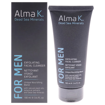 Exfoliating Facial Cleanser by Alma K for Men - 3.4 oz Cleanser