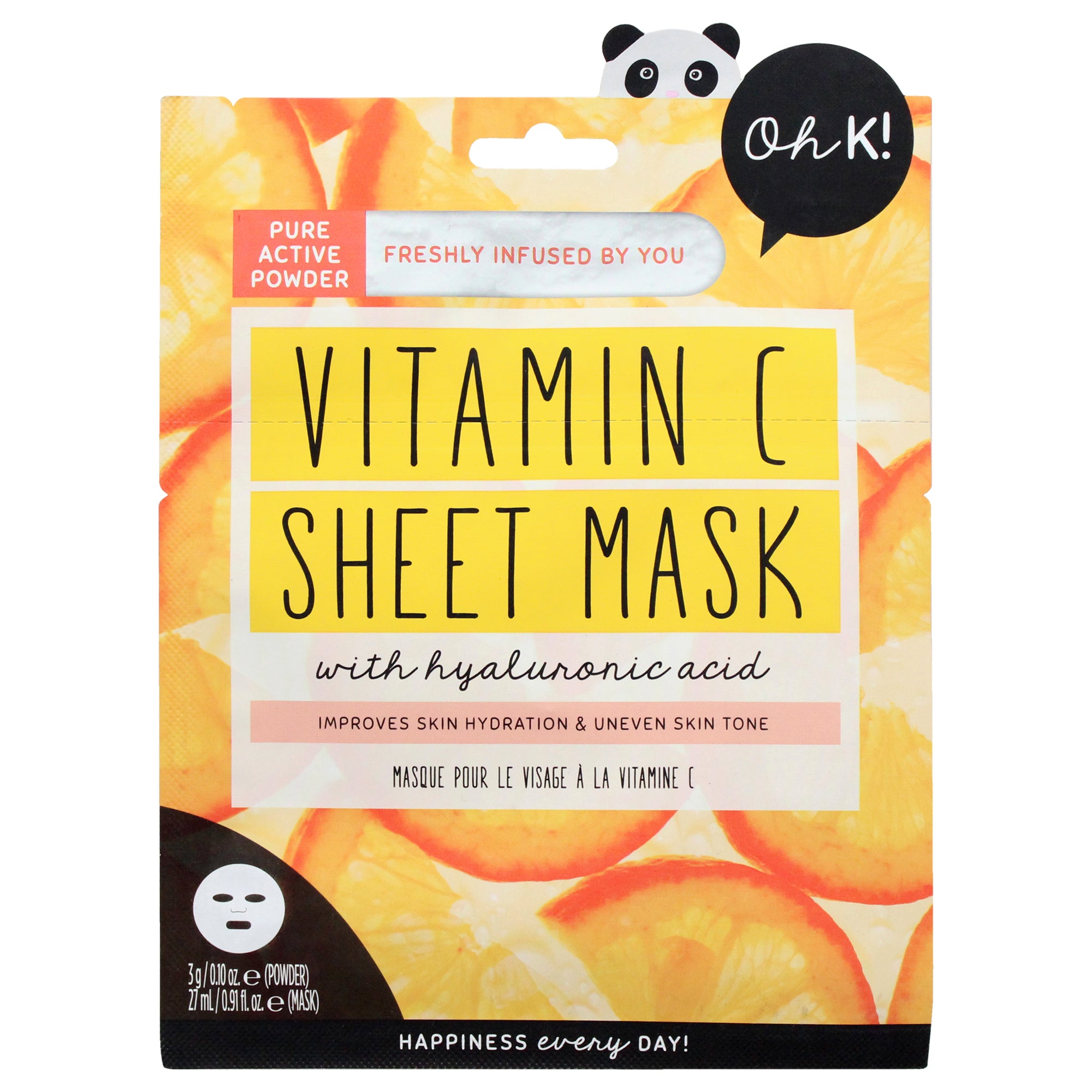 Sheet Mask - Vitamin C by Oh K! for Unisex - 1 Pc Mask