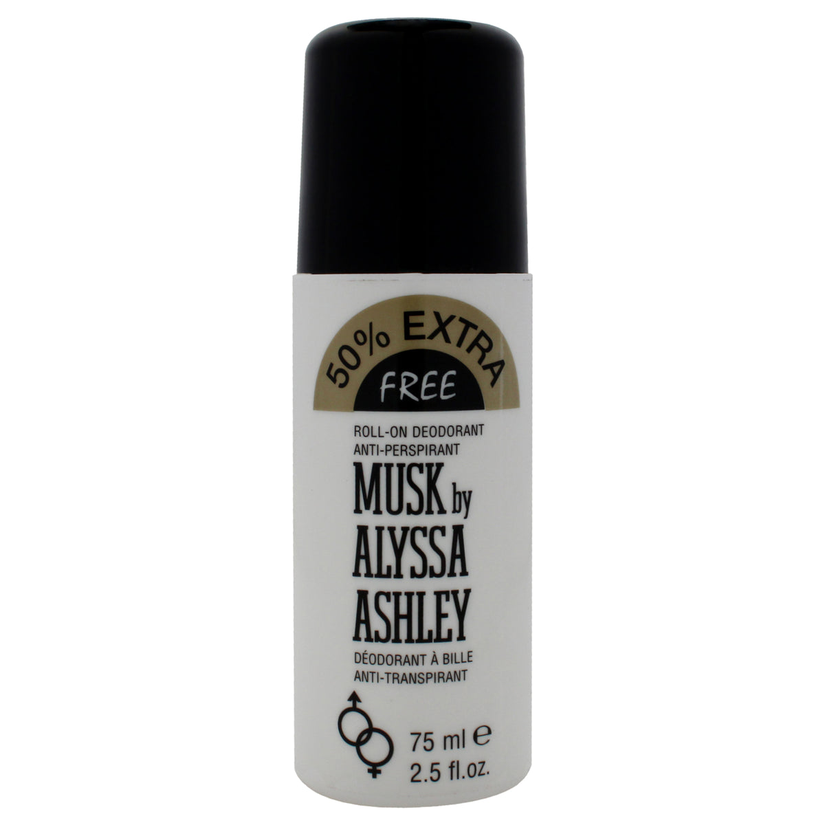 Musk Deodorante Antitranspirante by Alyssa Ashley for Unisex - 2.5 oz Deodorant Roll-On