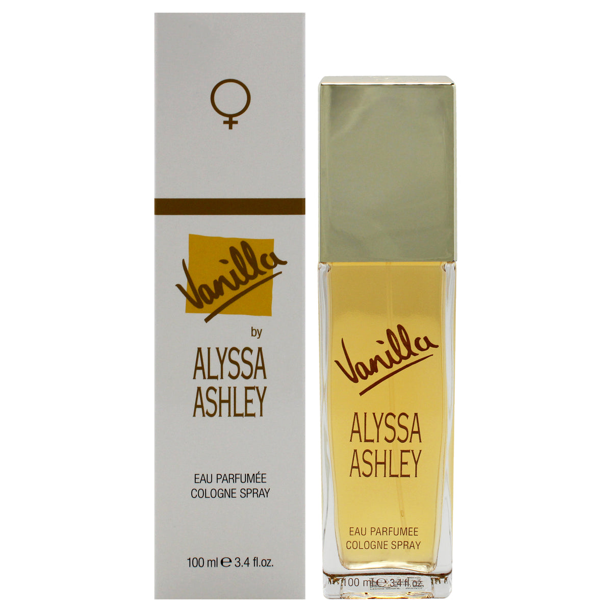 Vanilla by Alyssa Ashley for Women - 3.4 oz Cologne Spray