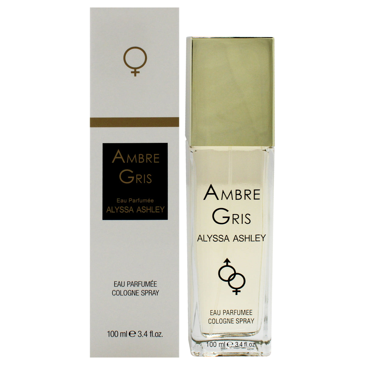 Ambre - Gris by Alyssa Ashley for Women - 3.4 oz Cologne Spray