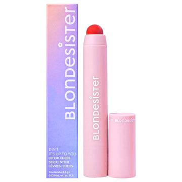 2 in 1 Its Up To You Lip and Cheek - 03 Fire Red by Blondesister for Women - 0.12 oz Makeup