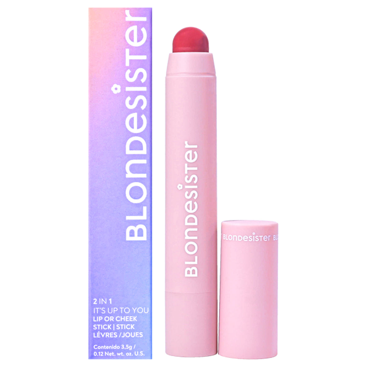 2 in 1 Its Up To You Lip and Cheek - 04 Berry Red by Blondesister for Women - 0.12 oz Makeup