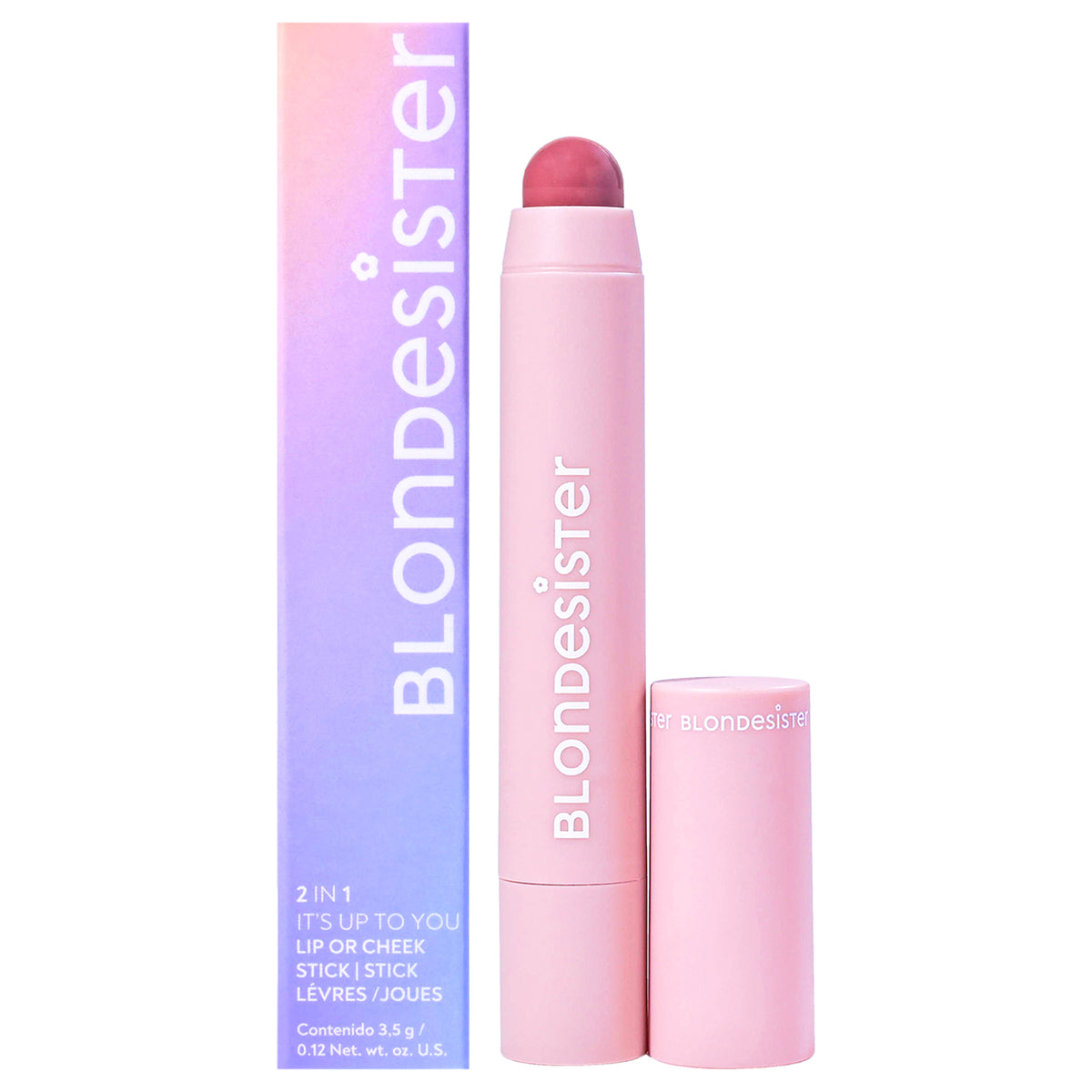 2 in 1 Its Up To You Lip and Cheek - 05 Lovely Mauve by Blondesister for Women - 0.12 oz Makeup