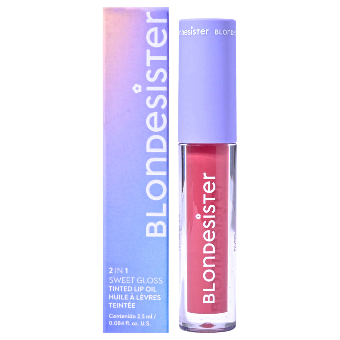 2 in 1 Sweet Gloss Tinted Lip Oil - 03 Cherry Pie by Blondesister for Women - 0.084 oz Lip Oil