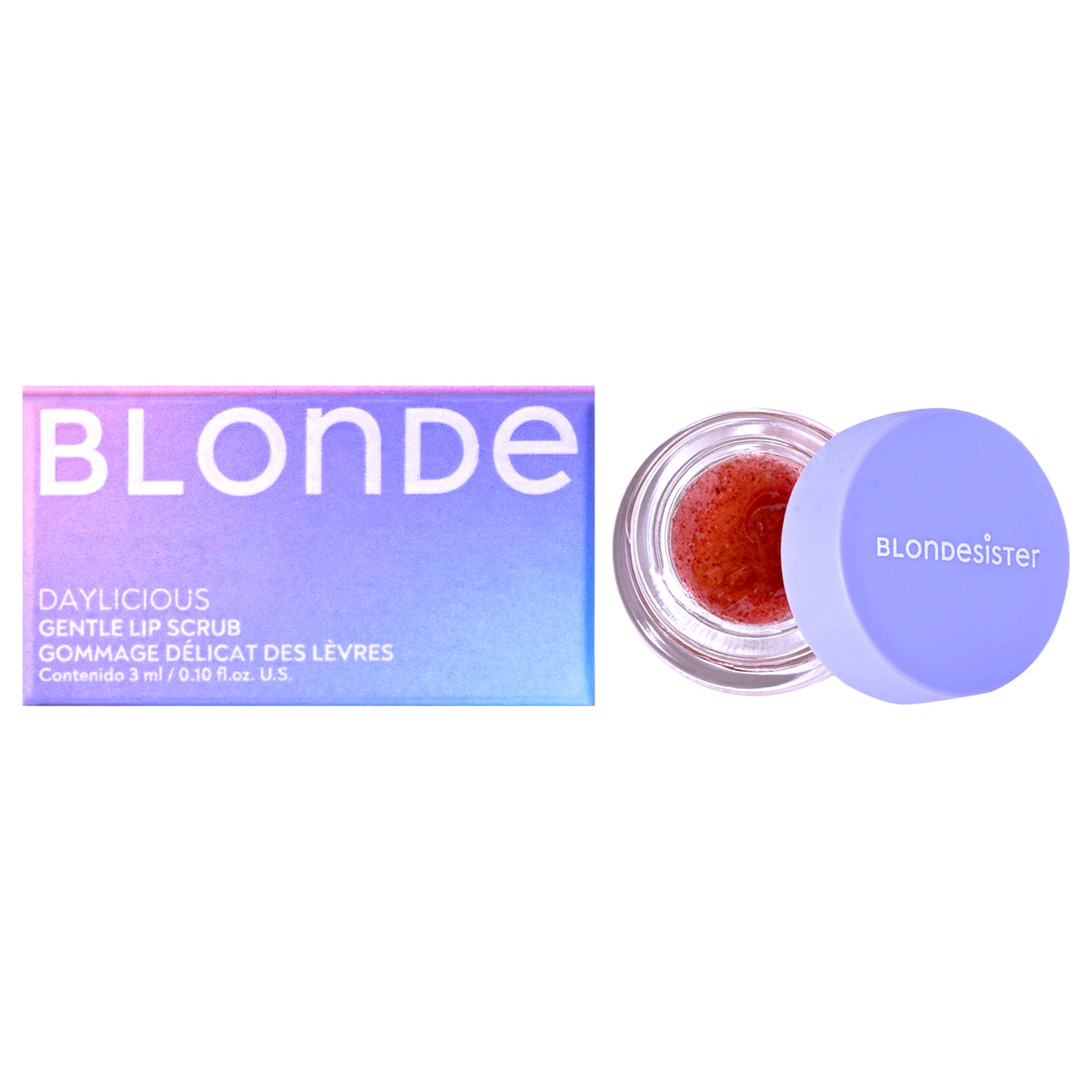Gentle Lip Scrub Daylicious by Blondesister for Women - 0.1 oz Scrub
