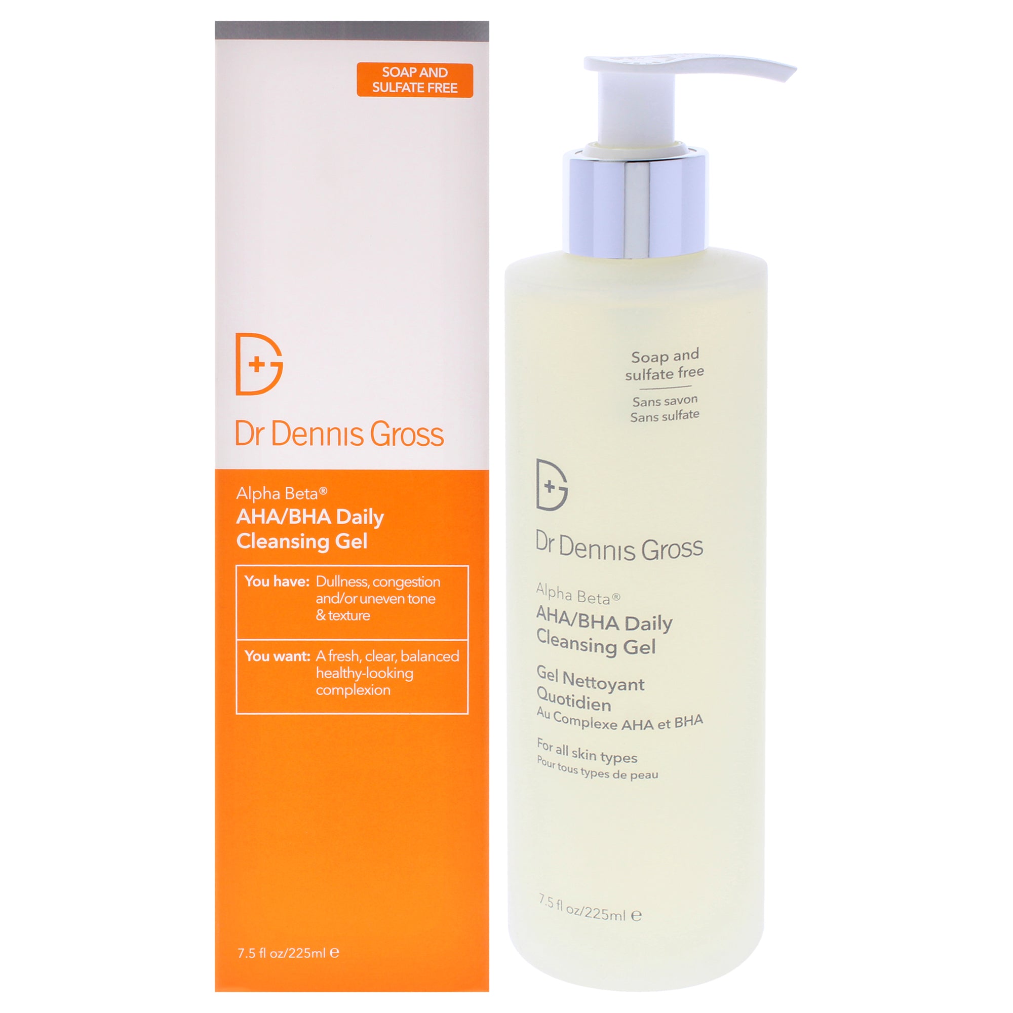 Alpha Beta AHA-BHA Daily Cleansing Gel by Dr. Dennis Gross for Unisex - 7.5 oz Gel (Tester)
