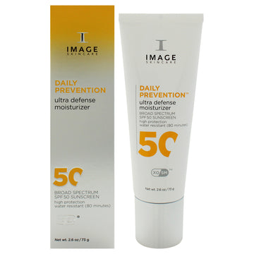 Daily Prevention Ultra Defense Moisturizer SPF 50 by Image for Unisex - 2.6 oz Sunscreen