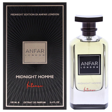 Midnigth Homme Intense - Midnigth Edition by Anfar for Men - 3.4 oz Extrait De Parfum Spray