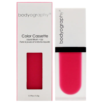 Color Cassette Liquid Blush Plus Lip - Amplify by Bodyography for Women - 0.19 oz Makeup