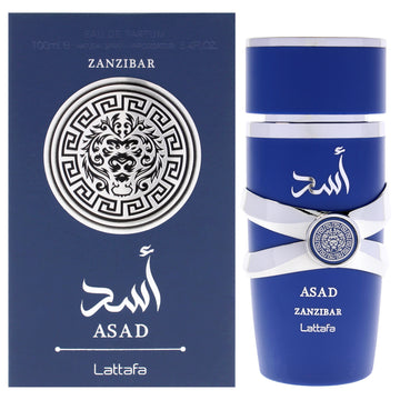 Asad - Zanzibar by Lattafa for Men - 3.4 oz EDP Spray