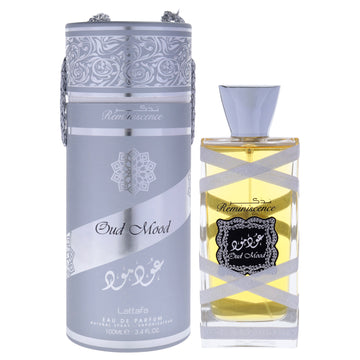 Oud Mood Reminiscence by Lattafa for Men - 3.4 oz EDP Spray