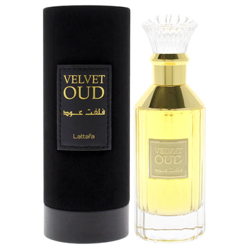 Velvet Oud by Lattafa for Unisex - 3.4 oz EDP Spray