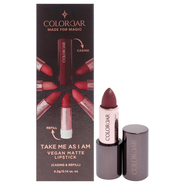 Take Me As I Am Vegan Matte Lipstick - 005 Flirtatious Pink by Colorbar for Women - 0.14 oz Lipstick
