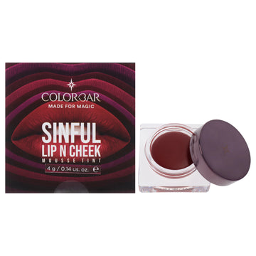 Sinful Lip N Cheek Mousse Tint - 004 Brick by Colorbar for Women - 0.14 oz Makeup