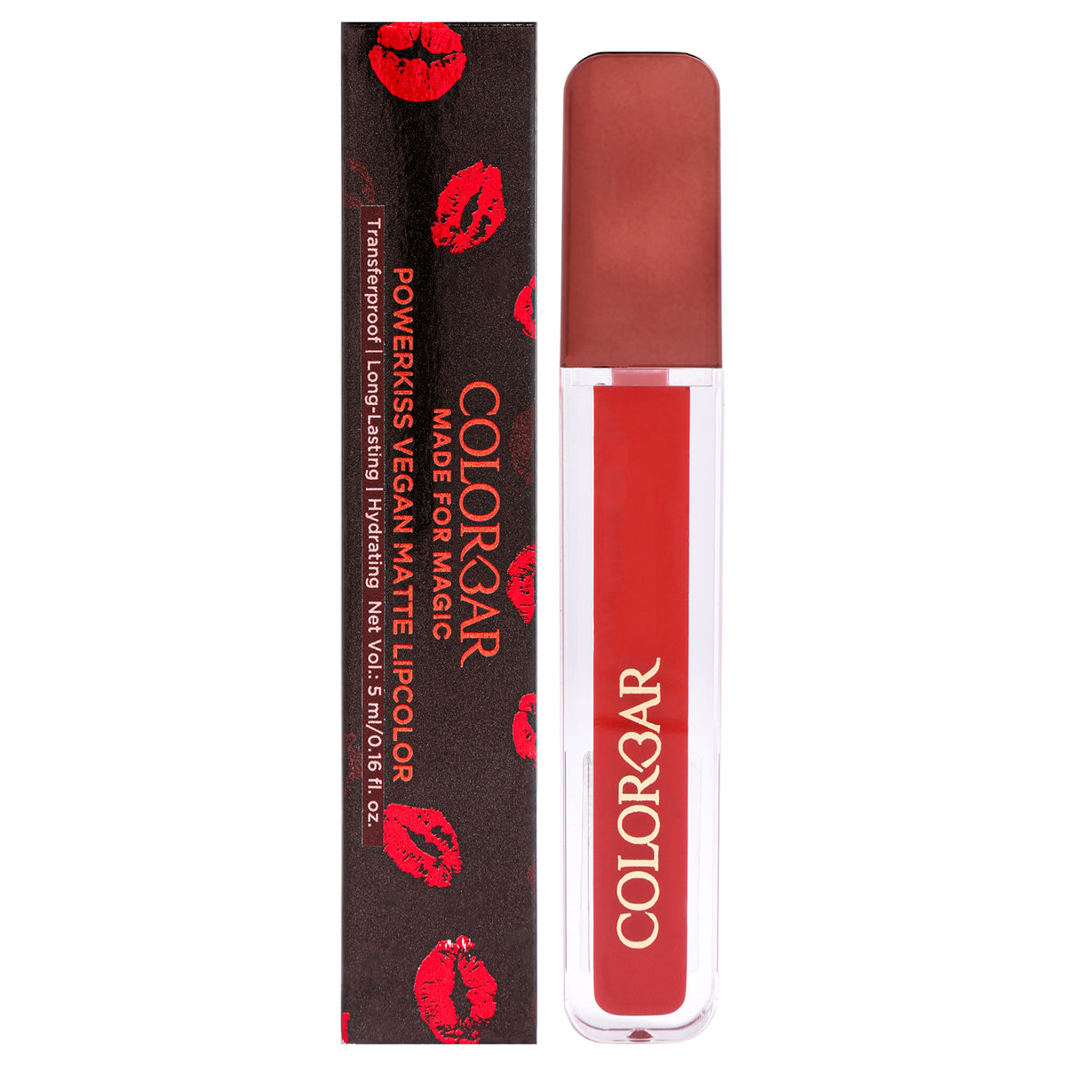 Powerkiss Vegan Matte Lipcolor - 002 Tempted by Colorbar for Women - 0.16 oz Lipstick