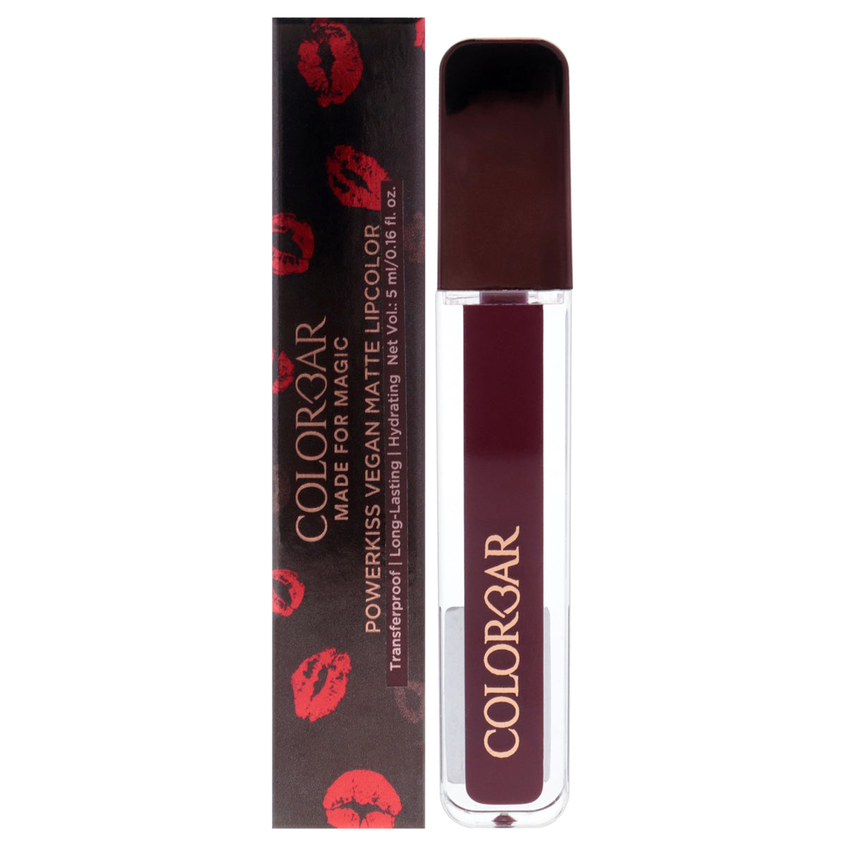 Powerkiss Vegan Matte Lipcolor - 023 Vampire by Colorbar for Women - 0.16 oz Lipstick