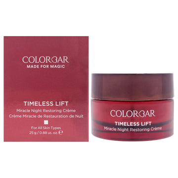 Timeless Lift Miracle Night Restoring Creme by Colorbar for Women - 0.88 oz Cream