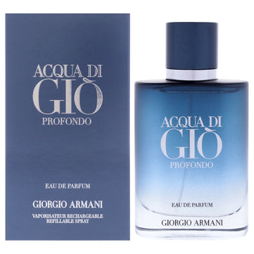 Acqua Di Gio Profondo by Giorgio Armani for Men - 1.6 oz EDP Spray