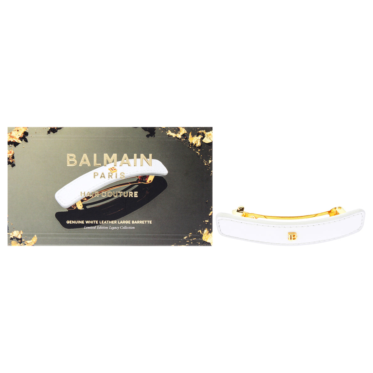 Legacy Barrette Limited Edition - White by Balmain Hair Couture for Women - 1 Pc Hair Clip