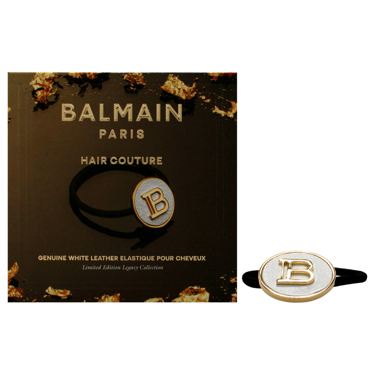 Legacy Elastique Limited Edition - White by Balmain Hair Couture for Women - 1 Pc Hair Elastic