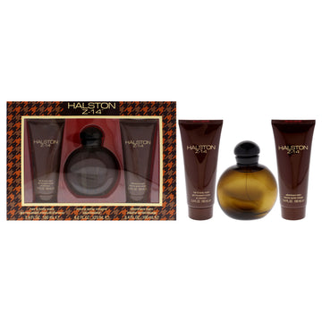 Halston Z-14 by Halston for Men - 2 Pc Gift Set 4.2oz Cologne Spray, 3.4oz After Shave Balm, 3.4oz Hair and Body Wash