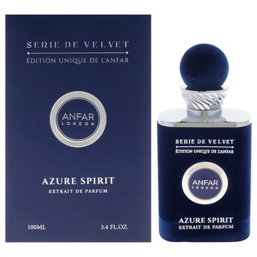 Serie De Velvet Edition - Azure Spirit by Anfar for Men - 3.4 oz Extrait De Parfum Spray