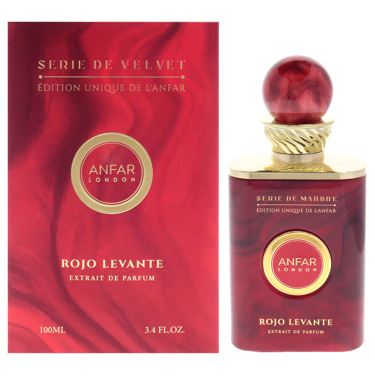 Serie De Velvet Edition - Rojo Levante by Anfar for Women - 3.4 oz Extrait De Parfum Spray