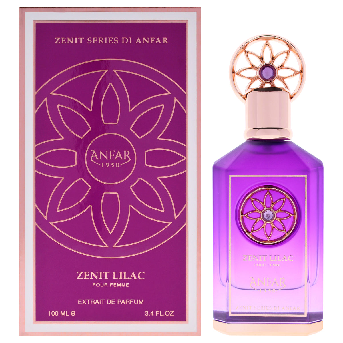 Zenit Series - Lilac by Anfar for Women - 3.4 oz Extrait De Parfum Spray