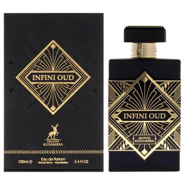 Infini - Oud by Maison Alhambra for Unisex - 3.4 oz EDP Spray