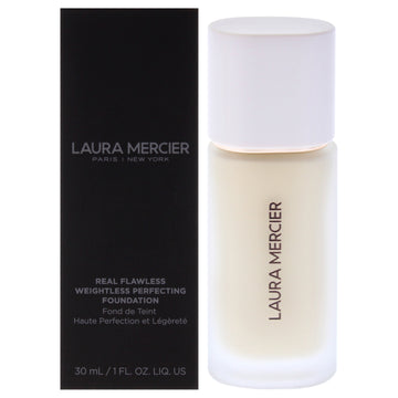 Real Flawless Weightless Perfecting Foundation - 0W1 Satin by Laura Mercier for Women - 1 oz Foundation