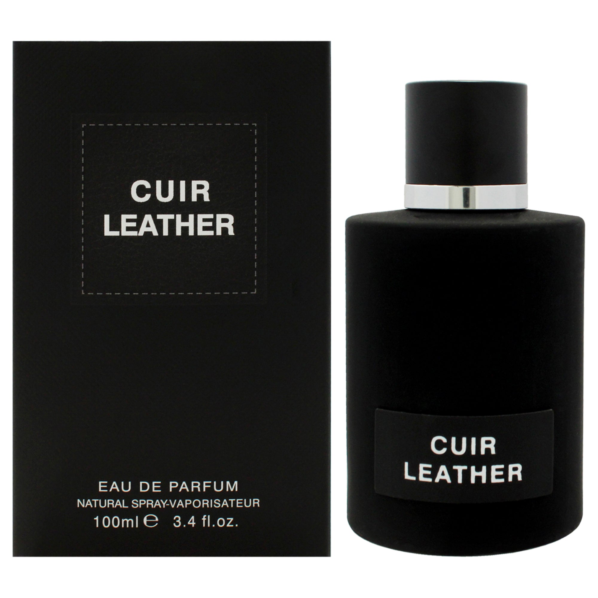Cuir Leather by Fragrance World for Men - 3.4 oz EDP Spray