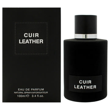Cuir Leather by Fragrance World for Men - 3.4 oz EDP Spray