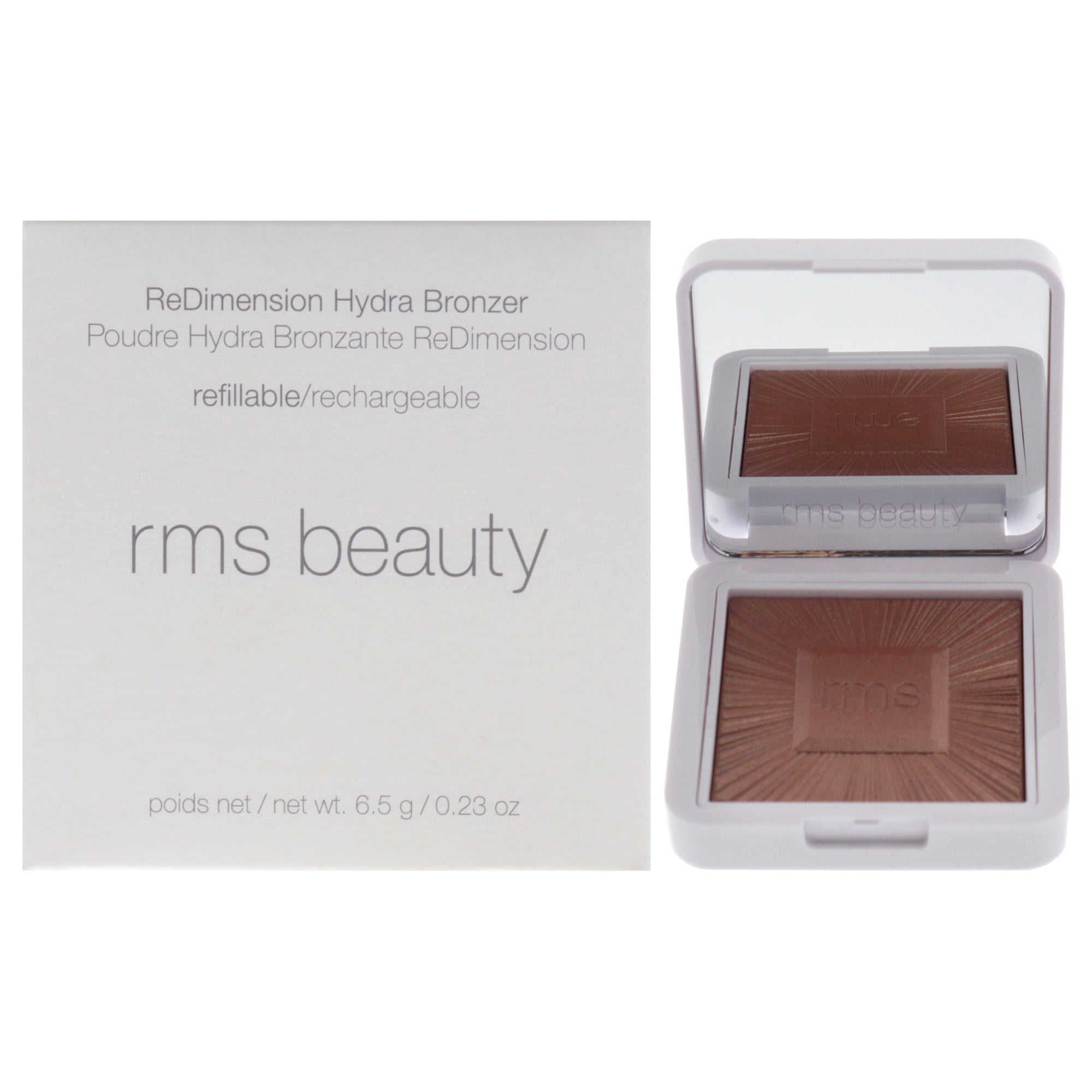ReDimension Hydra Powder Bronzer - Bikini Beach by RMS Beauty for Women - 0.23 oz Blush (Refillable)