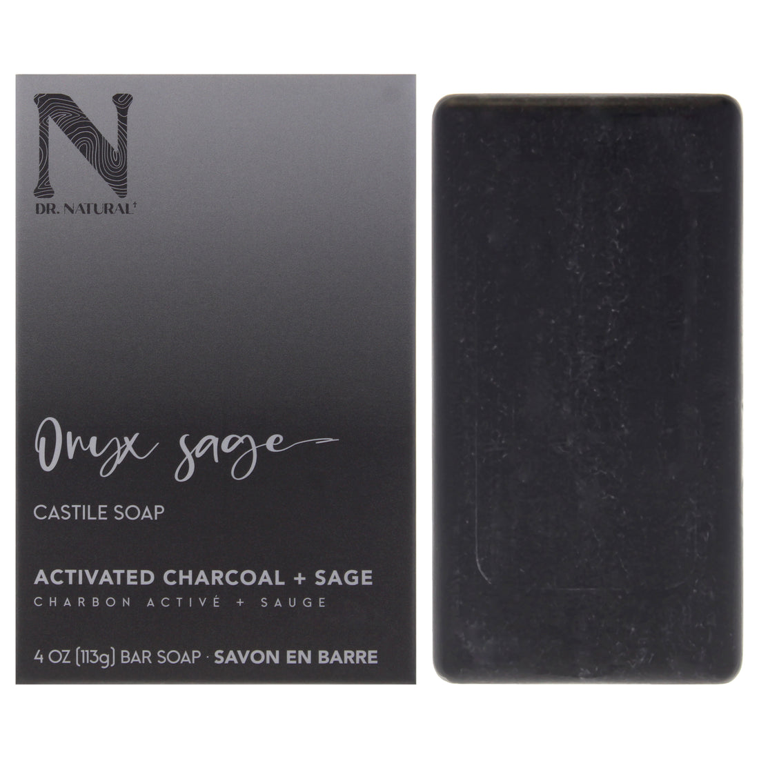 Castile Bar Soap - Onyx Sage by Dr. Natural for Unisex - 4 oz Soap