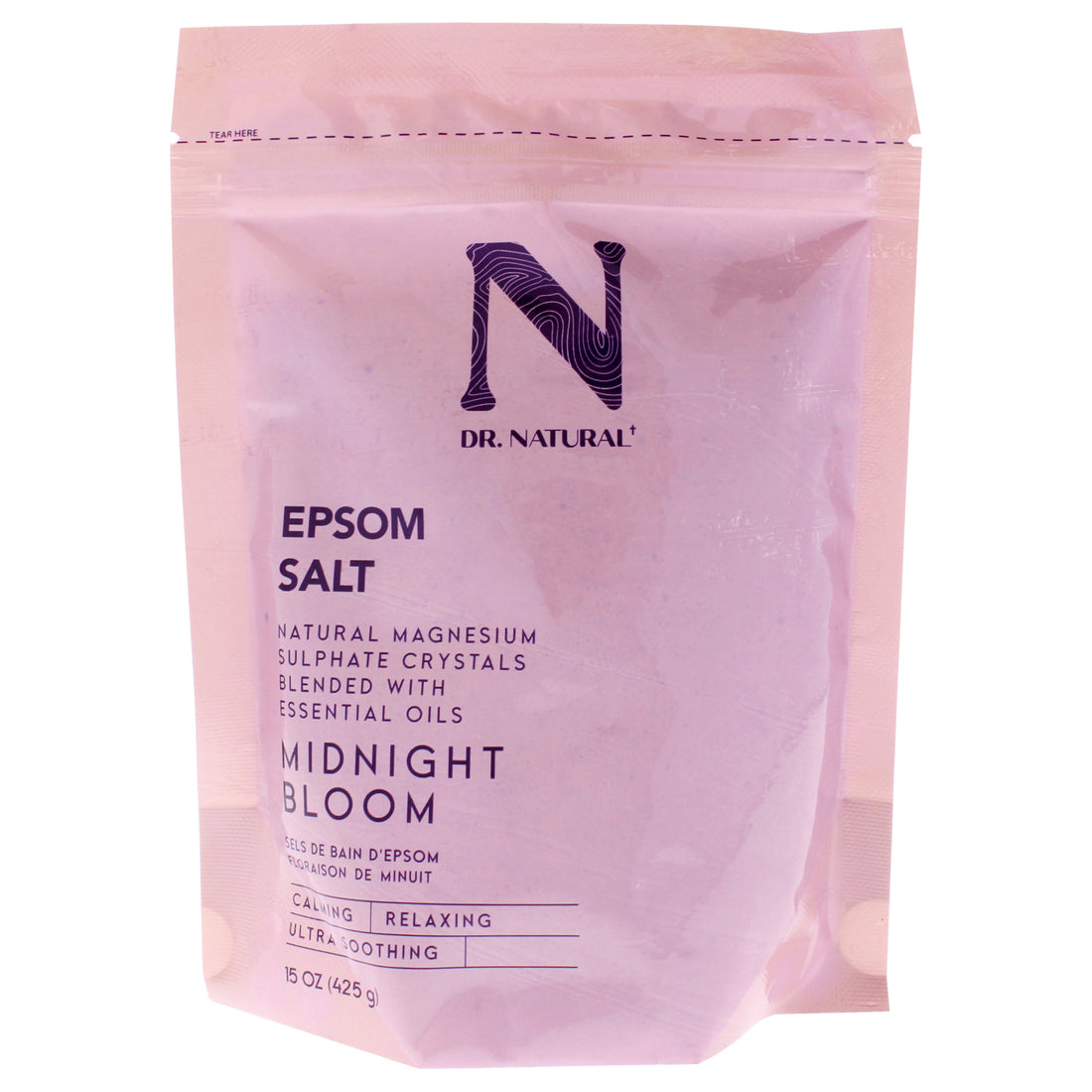 Epsom Salt - Midnight Bloom by Dr. Natural for Unisex - 15 oz Bath Salt