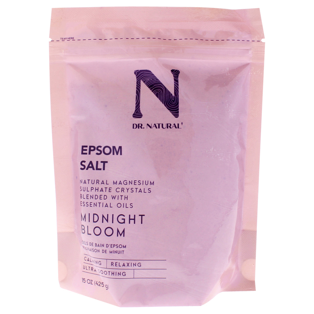Epsom Salt - Midnight Bloom by Dr. Natural for Unisex - 15 oz Bath Salt