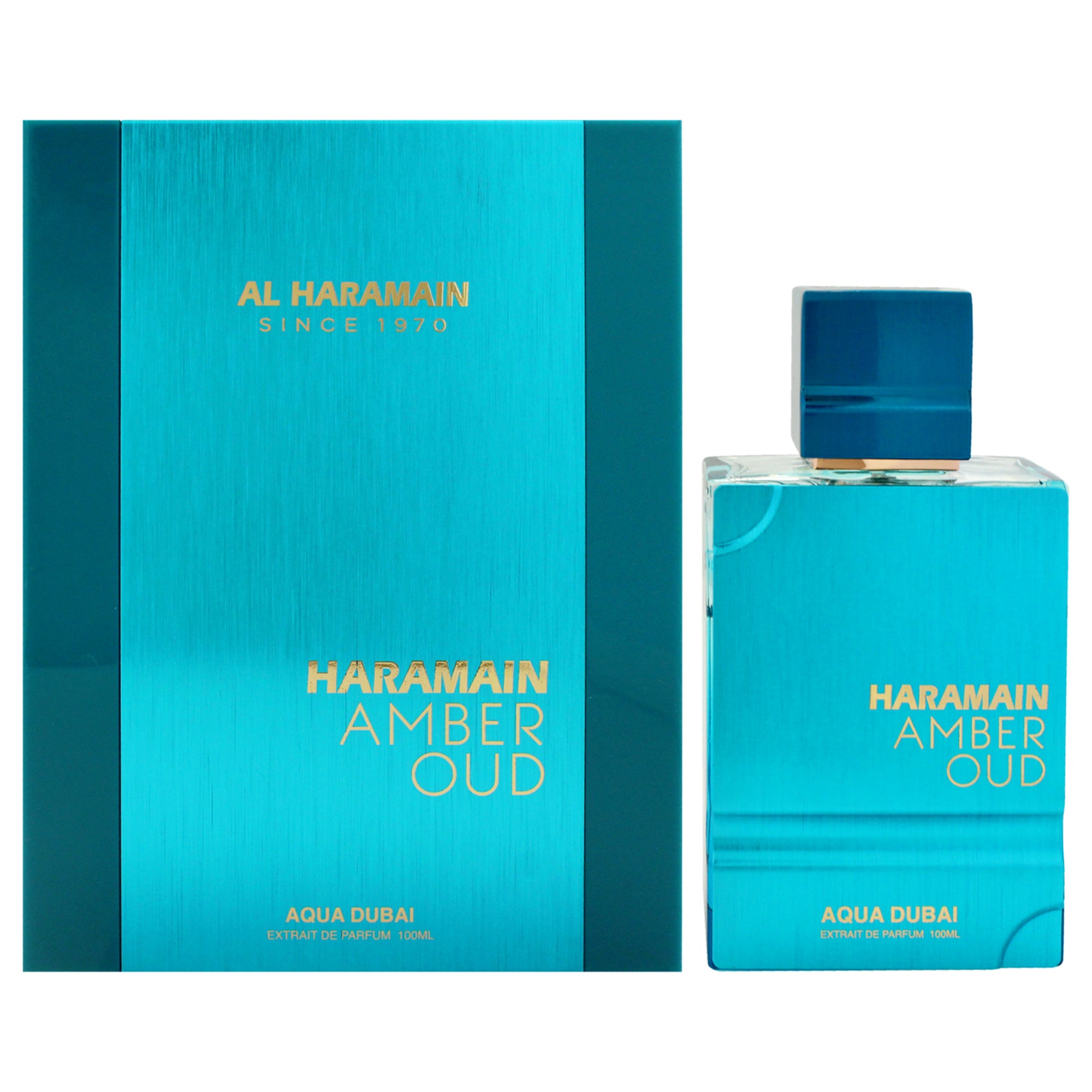 Amber Oud - Aqua Dubai Edition by Al Haramain for Unisex - 3.33 oz Extrait De Parfum Spray