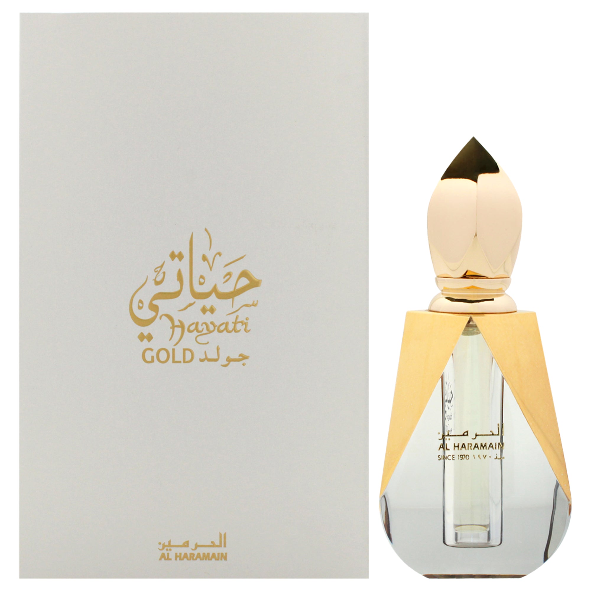 Hayati Gold by Al Haramain for Unisex - 0.4 oz Concentrated Perfume Oil