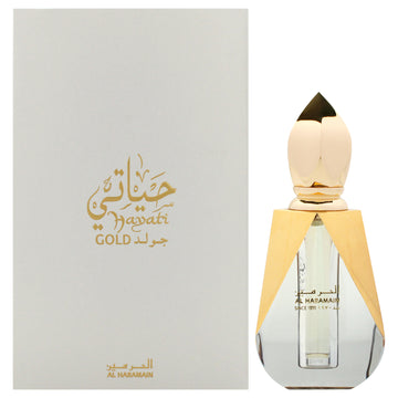Hayati Gold by Al Haramain for Unisex - 0.4 oz Concentrated Perfume Oil
