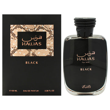 Hawas Black by Rasasi for Men - 3.38 oz EDP Spray