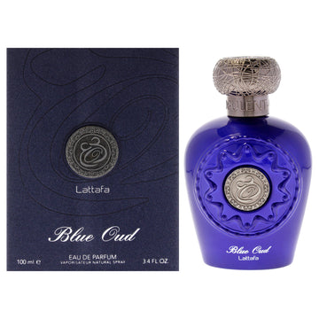 Blue Oud by Lattafa for Men - 3.4 oz EDP Spray