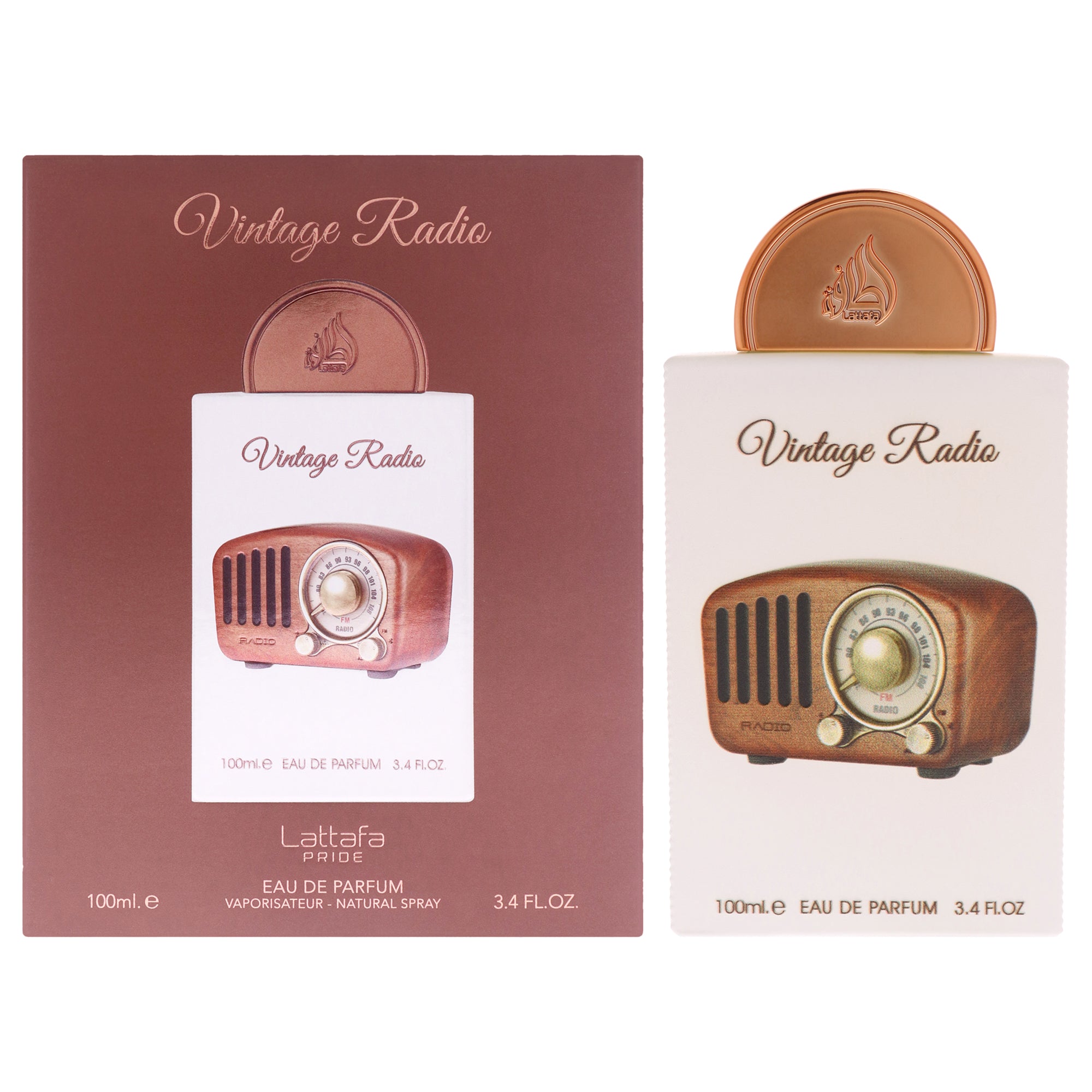 Vintage Radio by Lattafa for Unisex - 3.4 oz EDP Spray