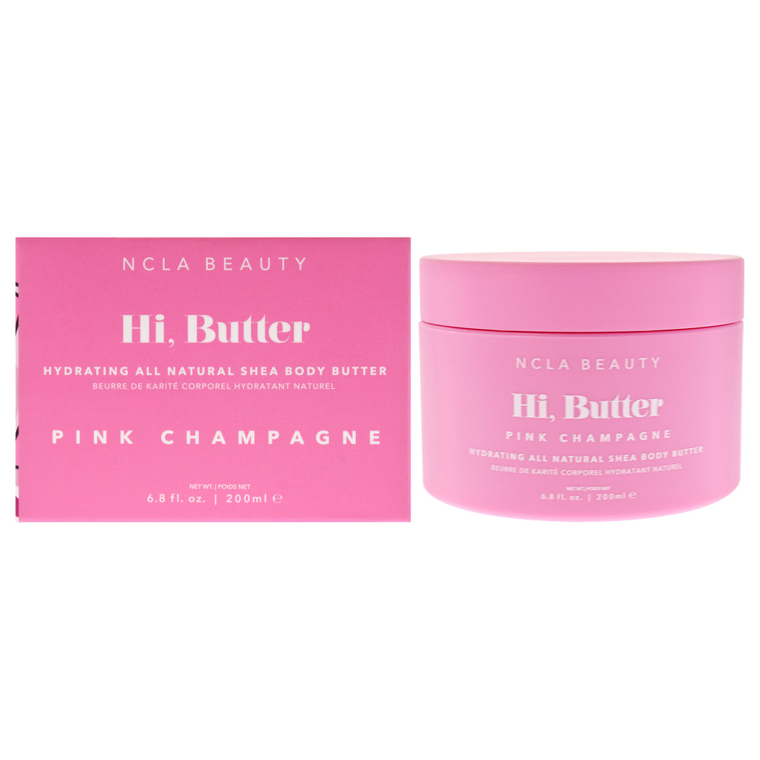 Hi Butter All Natural Body Butter - Pink Champagne by NCLA for Women - 6.8 oz Body Butter