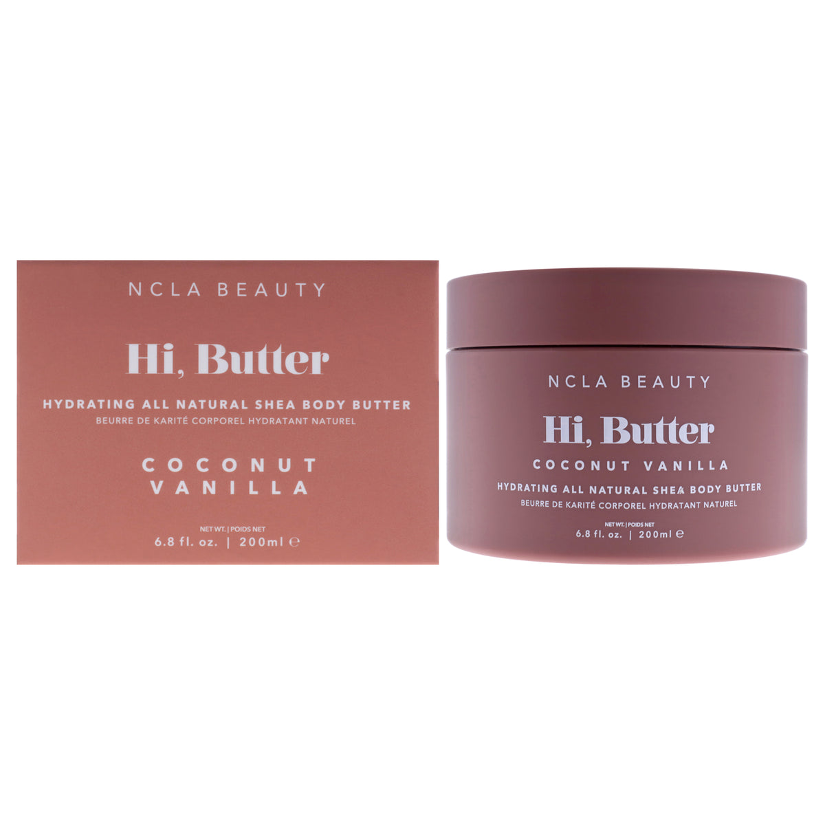Hi Butter All Natural Body Butter - Coconut Vanilla by NCLA for Women - 6.8 oz Body Butter