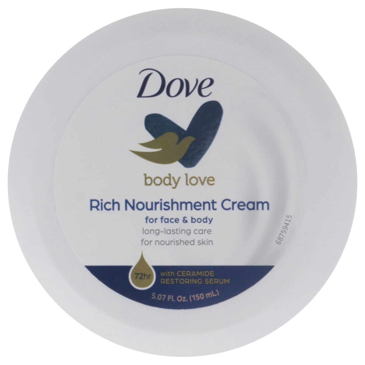 Rich Nourishment Cream by Dove for Unisex - 5.07 oz Cream