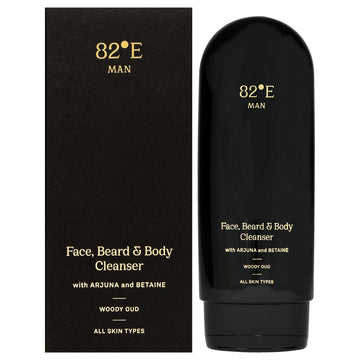 Face Beard and Body Cleanser - Woody Oud by 82East By Deepika Padukone  for Men - 6.7 oz Cleanser