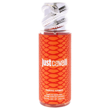 Just Cavalli Hair and Body Mist - Daring Amber by Roberto Cavalli for Women - 8.4 oz Body Mist